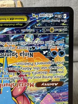 Pokemon TCG Chaos Rising CRI 116/086 Mega Greninja EX Special illustration Rare - Image 5