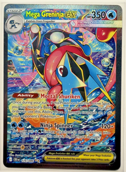 Mega Greninja ex SIR 116/086 Chaos Rising Special Illustration Rare Pokemon TCG - Image 1