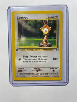 Sentret 1st Edition 71/111 Pokemon TCG Neo Genesis Common - NM - Image 3