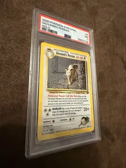 2000 POKEMON GYM-CHAL. GIOVANNI’S PERSIAN HOLO SWIRL- PSA 7 NM - Image 3