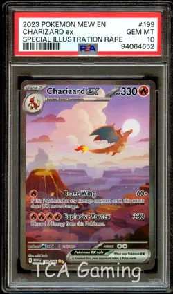 PSA 10 GEM MINT Charizard 199/165 SPECIAL ILLUSTRATION RARE Pokemon 151 Card 652 - Image 1