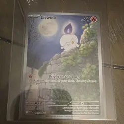 The Pokemon Company Litwick 101/086 Sv White Flare Illus Rare Holo 60 HP EN 2025 - Image 1