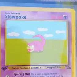 Pokemon TCG Fossil 1st Edition Slowpoke 55/62 & Slowbro 43/62 Lot (2) - Image 3