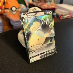 ✨Pokemon TCG Snorlax v Sword & Shield Base Set Holo Ultra Rare Card 141/202 LP✨ - Image 2