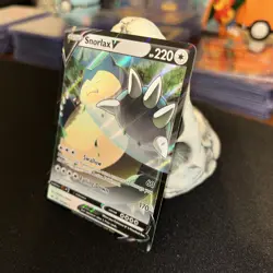 ✨Pokemon TCG Snorlax v Sword & Shield Base Set Holo Ultra Rare Card 141/202 LP✨ - Image 3