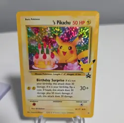 Birthday Pikachu 24 Celebrations Holo Black Star Promo Pokemon Card - Image 2