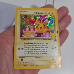 Birthday Pikachu 24 Celebrations Holo Black Star Promo Pokemon Card - Image 3