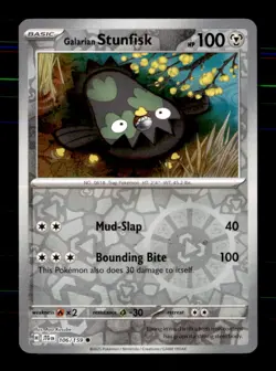 Galarian Stunfisk 106/159 Common Journey Together Pokemon Reverse Holo Near Mint - Image 1