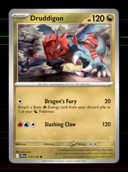 Druddigon 115/159 Common Journey Together Pokemon Near Mint - Image 1
