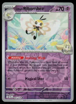 Lillie's Ribombee 067/159 Rare Journey Together Pokemon Reverse Holo Near Mint - Image 1