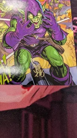 Signed Art Card Green Goblin Steve Ellis 49/54 Spider-Man MTG NM - Image 2