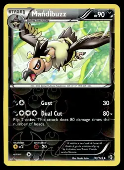 Mandibuzz Boundaries Crossed Uncommon 93/149 2012 Pokemon TCG - Image 1