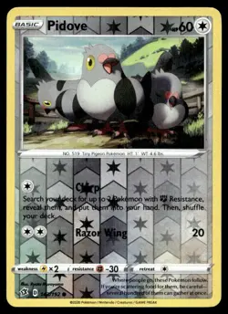 Pidove SWSH02: Rebel Clash Reverse Holo 143/192 Pokemon TCG - Image 1