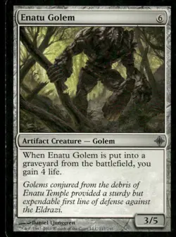 Enatu Golem Rise of the Eldrazi MTG Magic the Gathering card - Image 1