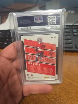 2020 Panini Mosaic - Got GameU Tom Brady Green Mosaic Prizm GRADED PSA 10 GM - Image 3