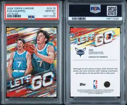 2025-26 Topps Chrome Kon Knueppel Let's Go RC Rookie SSP #LG-14 PSA 10 INVEST 📈 - Image 3