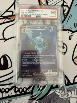 Pokemon TCG Blastoise EX 200/165 Sv: Scarlet & Violet 151 PSA 9 Mint - Image 1
