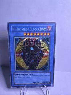 Yu-Gi-Oh! Magician of Black Chaos Secret Rare PP01-EN001 Konami 1996 Unlimited - Image 1