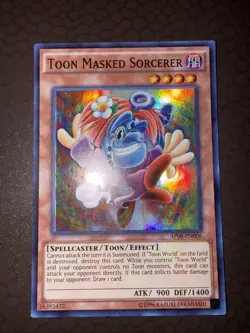 Yu-Gi-Oh! Toon Masked Sorcerer - AP08-EN006- Super Rare- Unlimited NM! - Image 1