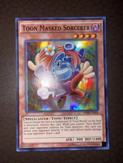Yu-Gi-Oh! Toon Masked Sorcerer - AP08-EN006- Super Rare- Unlimited NM! - Image 2