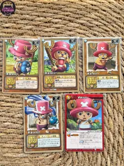 One Piece Card Game Carddass Japanese Chopper Set Bandai 5pcs Card - Image 1