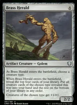 Brass Herald Commander Legends MTG Magic the Gathering card - Image 1