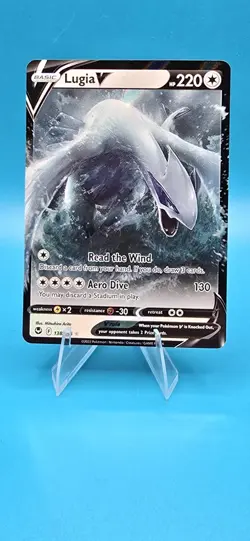2022 Pokemon SWSH Silver Tempest Lugia V Full Art Rare Holo #138/195 B17 - Image 1