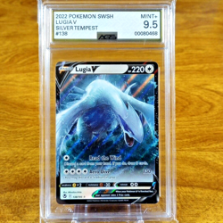Pokemon SWSH Silver Tempest Lugia V 138/195 AGS Mint+ 9.5 Full Holo Rare 2022 - Image 1