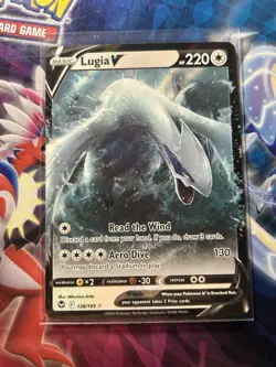 Pokemon TCG Lugia V Ultra Rare 138/195 SWSH12 Silver Tempest Holo EN 220 HP - Image 1