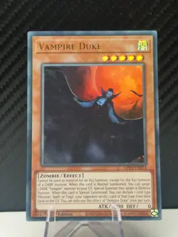 GFP2-EN073 Vampire Duke Ultra Rare 1st Edition YuGiOh Card - Image 1