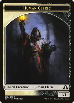 Human Cleric Token - 10 / English / Moderately Played MTG - Image 1
