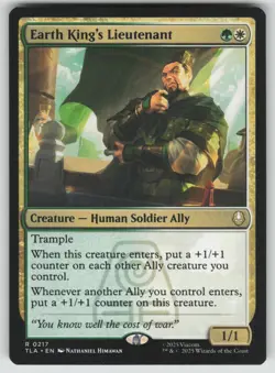 MTG Earth King's Lieutenant Normal Avatar: The Last Airbender # 217 NM - Image 1
