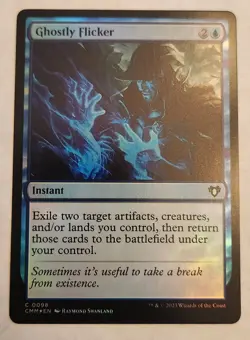 Ghostly Flicker Commander Masters Foil NM+ - Image 1