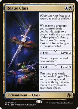 1x Rogue Class - Foil NM Eng MTG - Adventures in the Forgotten Realms - Image 1