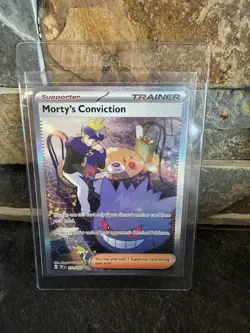 Pokemon 2024 SV05 Temporal Forces Morty's Conviction 211/162 SIR Holo English - Image 1