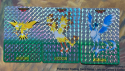 1996 Pokemon Carddass Holo Articuno Zapdos Moltres Set of 3 #3330 - Image 1