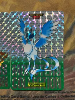 1996 Pokemon Carddass Holo Articuno Zapdos Moltres Set of 3 #3330 - Image 5