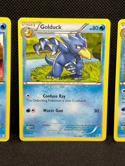 Pokemon Tcg Psyduck 33/149 & Golduck 34/149 & 35/149 Boundaries Crossed Non Holo - Image 3