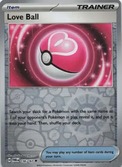 Love Ball 156/167 SV06: Twilight Masquerade Reverse Holo NM Pokemon TCG - Image 1