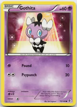 Gothita 75/149 Pokemon Boundaries Crossed - NM - Image 1