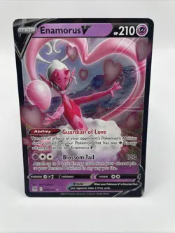 Enamorus V Lost Origin #82 (2022) Rare Holo V NM Pokemon - Image 1