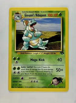 Giovanni's Nidoqueen 2000 Pokemon Gym Challenge Unlimited Rare #23/132 * NM - Image 1
