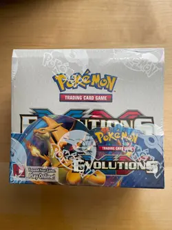 Pokemon XY Evolutions Booster Box 36 Packs FACTORY SEALED with ACRYLIC CASE - Image 1