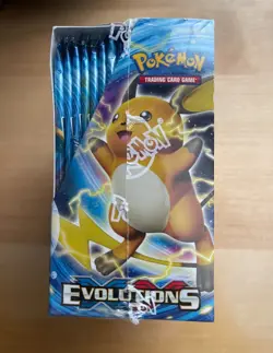 Pokemon XY Evolutions Booster Box 36 Packs FACTORY SEALED with ACRYLIC CASE - Image 2