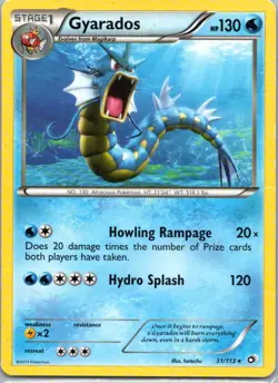 Pokemon TCG Gyarados 31/113 Legendary Treasures MP - Image 1