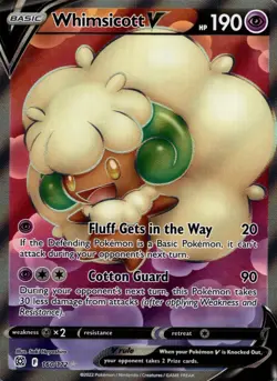 Whimsicott V 160/172 Ultra Rare Brilliant Stars Pokemon Holo Near Mint - Image 1