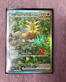 Gouging Fire ex 204/162 SV05 Temporal Forces Ultra Rare Holo Ancient ENG - Image 1