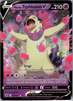 Hisuian Typhlosion V 053/189 Holo V Rare Astral Radiance Pokemon Near Mint - Image 1