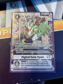 Digimon TCG Digital Gate Open P-206 BANDAI CARD FEST EXCLUSIVE 2025-26 - Image 1