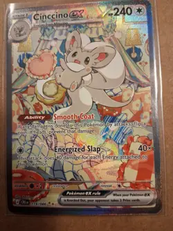Pokemon TCG Cinccino Ex 119/86 SIR Chaos Rising (Great Centering) - Image 1